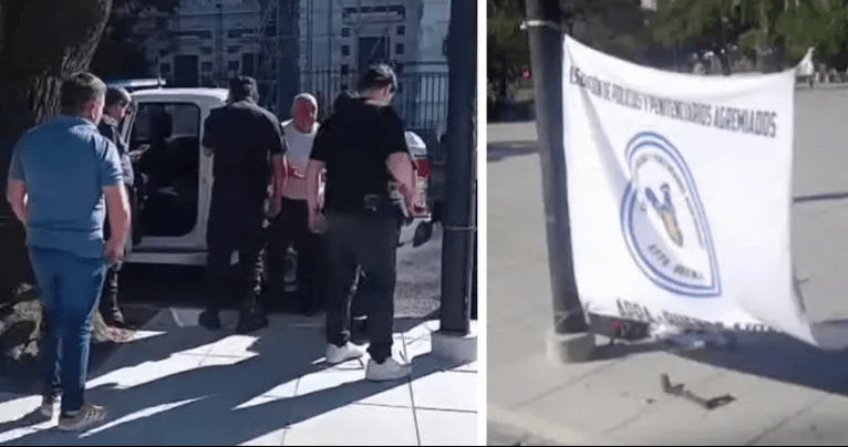 Detuvieron a un agente del SPB en medio de una protesta salarial contra el Gobierno&nbsp;bonaerense