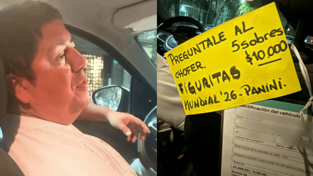Un taxista vende figuritas del Mundial para ayudar a sus hijos a completar el&nbsp;álbum